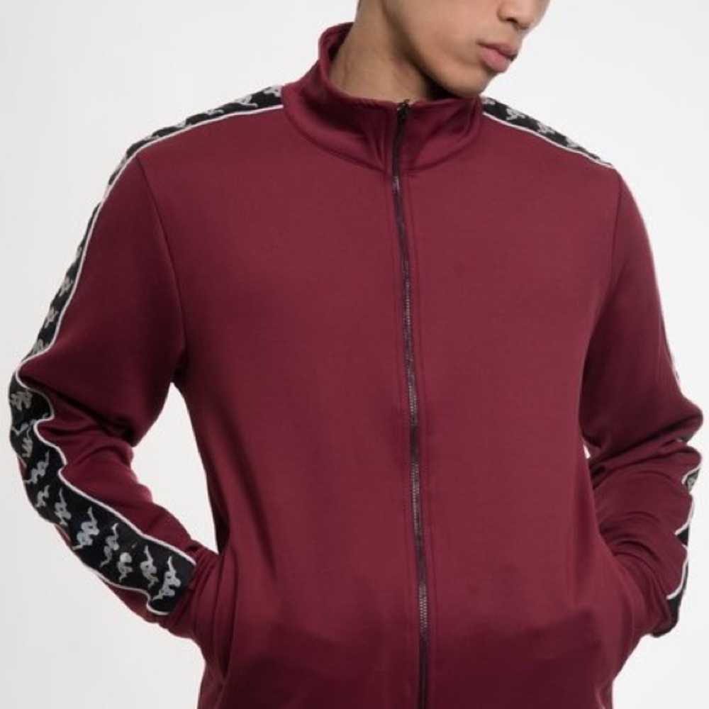 Kappa Burgundy Zip-Up Jacket